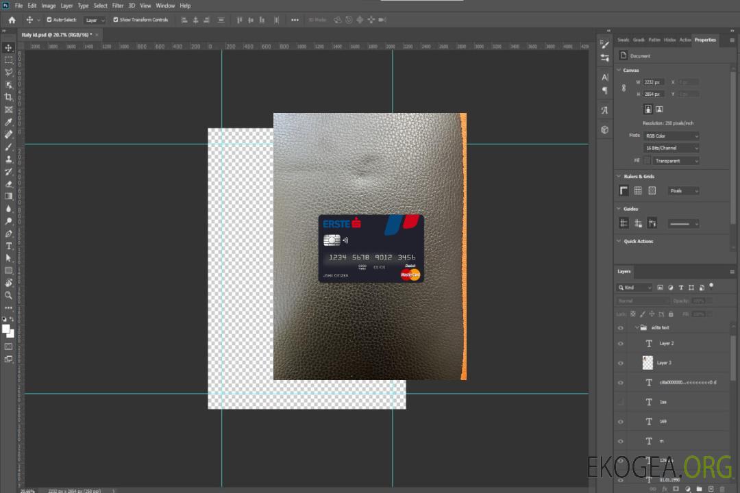 Autriche Erste Group banque master card photolook , template Autriche Erste Group banque master card photolook , template